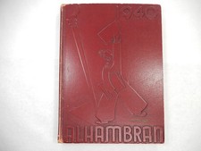 Yearbook, Alhambra High School, Alhambra Calif, 1940, Ralph Kiner, Signature
