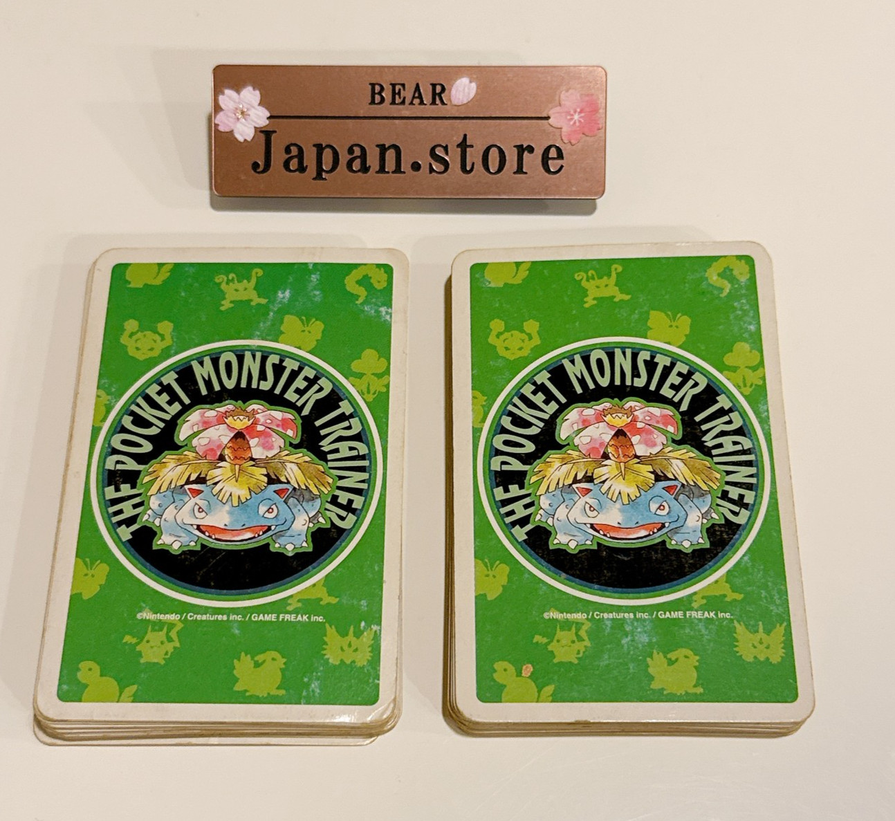 Pokemon Playing Cards Poker Venusaur Deck Green 1996 Nintendo JP rare
