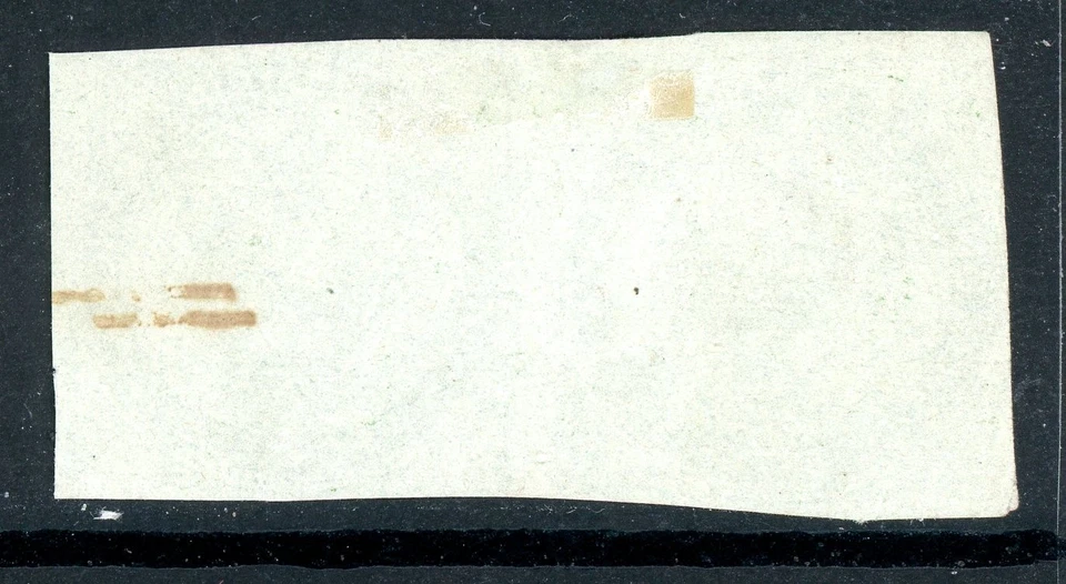 France 1865 Colonies General Issues 5¢ Yellow Green Scott #2 Pair VFU M471 - Image 2 of 4