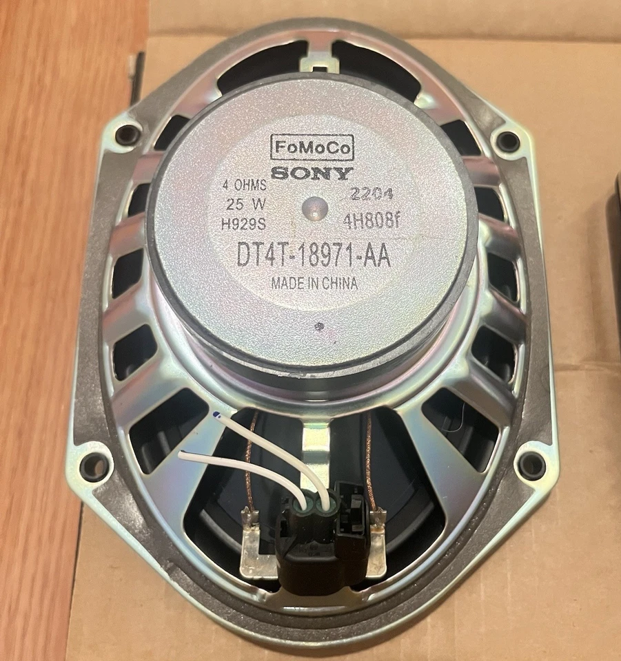 NUEVO SONY FoMoCo DT4T-18971-AA Ford OEM 4-Ohm Par de Altavoces de Rango Completo (Caja Abierta) Foto 4 de 4