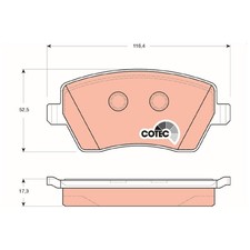 Satz Bremsbeläge Bremsklötze vorne für Dacia Dokker Duster HM HS Lodgy | 2429