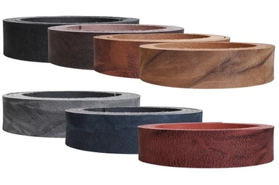 LEDERRIEMEN.COM Cinghia in pelle di bufalo d'acqua "Texas", pelle di bufalo rustica, pelle da cintura, spessore 3-3,5 mm