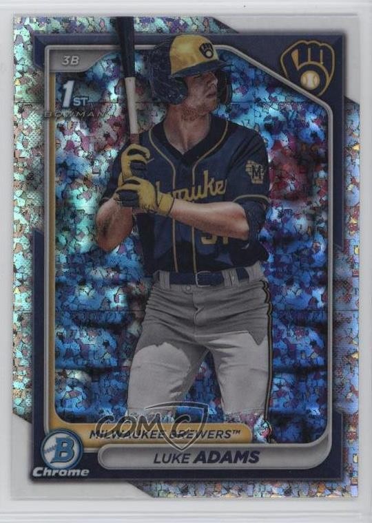 2024 Bowman Chrome Prospects Mini-Diamond Refractor Luke Adams #BCP-50 8g8