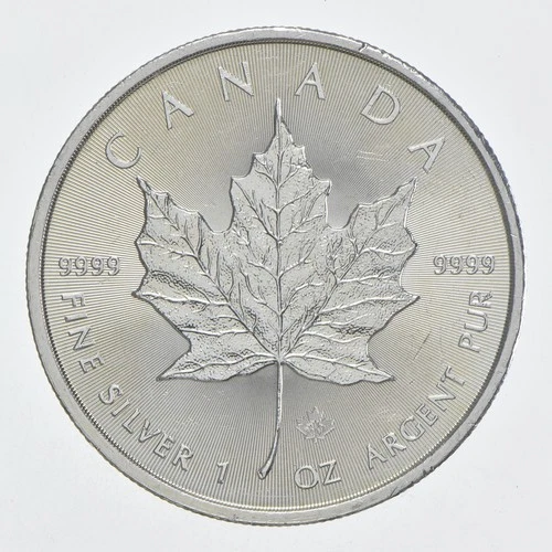 2014 Canadian Silver Maple Leaf 1 oz — photo from the most recent tracked eBay sale