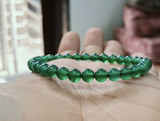 Green Aventurine Bracelet 8mm Natural Stone   Luck, Prosperity, Healing Crystal.