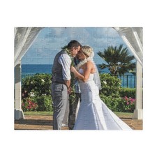 Wedding on Beach Couple Photo Puzzle 252 Piece  Personalized Photo Puzzle