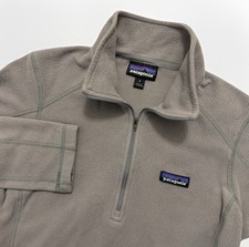 Patagonia Micro D Fleece Jacket 1/4 Zip Womens Small Gray Quarter Zip Pullover
