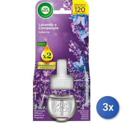 3x Air Wick Nachfüllstecker 19 ml. Lavendel Deodorant