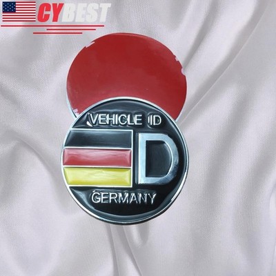 Viehcle ID Germany Round Wolfsburg Badge Emblem Sticker Fits For VW Audi BMW