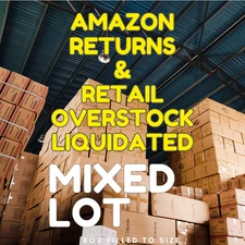 Amazon Liquidation Wholesale Overstock & Returns Mixed Lot Merchandise Box