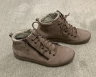 ECCO Soft 7 Tred Tan Blush Leather High Top Sneaker Boots Gore-Tex Wom 7-7.5 38 — photo 2