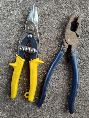 Wiss MPC3 Aviation Snips + Diagonal Cutting Pliers Lot   Preowned Tools