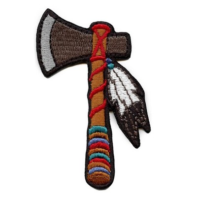 Native American Patch Tomahawk Embroidered Iron On
