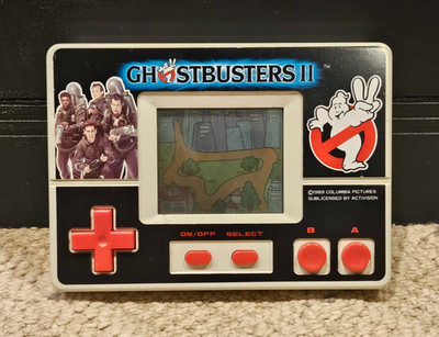 GHOSTBUSTER 2 Vintage Handheld Electronic game WORKS PACK IN VIDEO 1989 LCD RARE