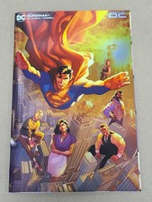 SUPERMAN #1 CVR P INC 1:100 JAMAL CAMPBELL FOIL CARD STOCK VAR DC COMICS 9.4