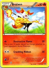 Braixen 12/124 Uncommon XY - Fates Collide MP Pokemon