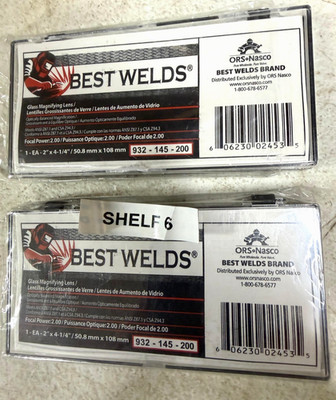 LOT OF 2 Best Welds 932-145-200 Glass Magnifier Plate