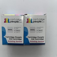 Cartridge People 2xRefilled Ink For HP 305XL Black Ink Cartridges