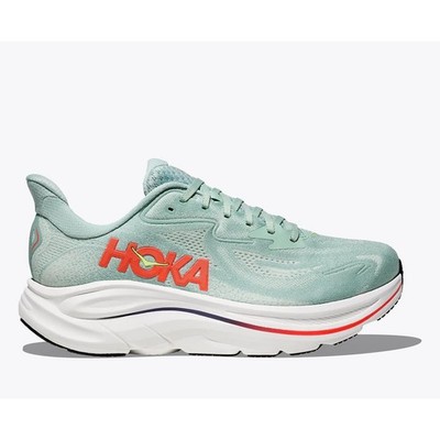 Hoka Clifton 10 Men sage neon flame Laufschuhe Joggingschuhe Herren