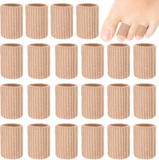24 Pcs Toe Protector Sleeve for Corns, Skin Color, Medium Size