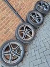 MERCEDES C CLASS 18” AMG ALLOY WHEELS & TYRES W205 GENUINE W204 Staggered x4