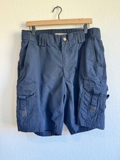 5.11 Tactical Men's Navy Blue Shorts Cargo Pockets 9" Inseam Military Size 34