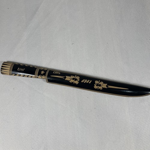 Suva Fiji Polinesia Carved Wood Ceremonial Dagger Knife Weapon