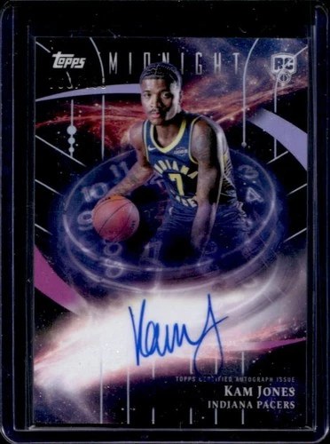 2025-26 Topps Midnight Kam Jones Stroke of Auto Rookies RC Twilight #/199 Pacers