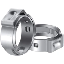 Stainless Steel 3/4 Inch PEX Cinch Clamps (50 Pack) - 360° Watertight Seal