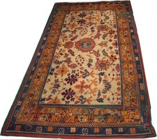 Antique Donegal / Ushak handmade wool room size rug circa 1880 10.4 x 6 ft