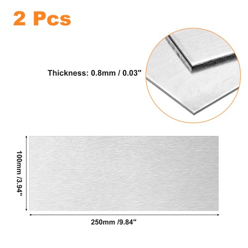 Feuille De Titane TA2/GR2 - 100mm X 100mm X 0,5mm - Plaque Fine Pour Bricolage & Prototypage