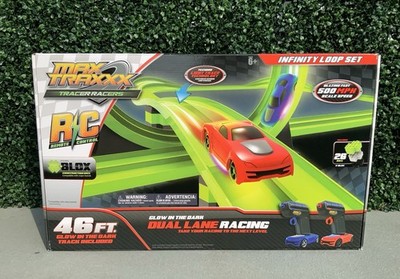 Max Traxxx Tracer Racers Infinity Loop Set 46FT R/C Dual Lane