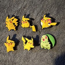 Pok mon Pikachu Chikorita Jibbitz Lot Of 6 Shoe Charms
