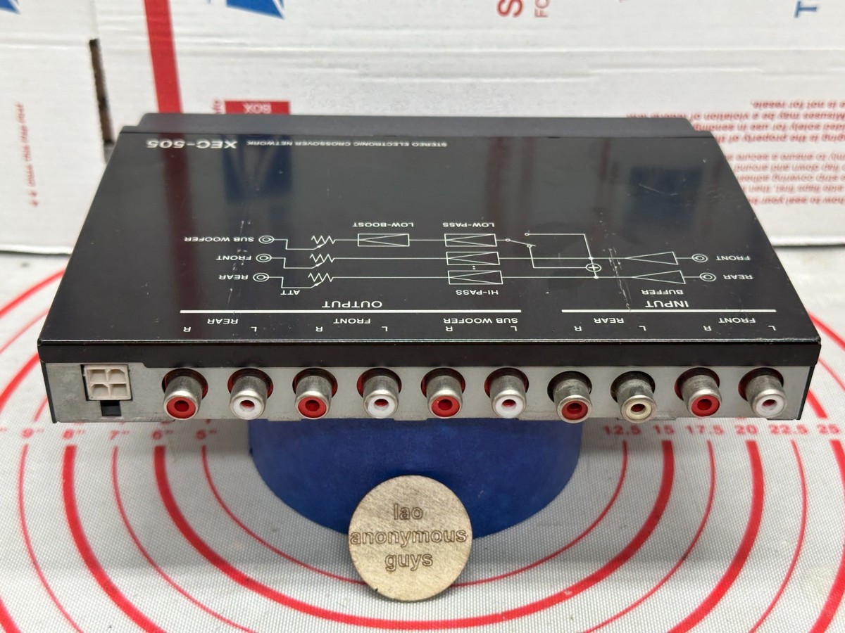 SONY # XEC-505 Electronic Crossover Network Vintage Old School SQ