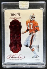 2017 Panini Flawless Collegiate Michael Irvin Ruby #/15 Hurricanes