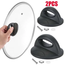 2× Replacement Kitchen Cookware Crock Pot Pan Lid Covers Grip Knob Anti Rust USA