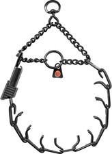 Used-Herm Sprenger Black Prong Dog Collar w/Side Buckle16"x2.25mm Neck up to13" 