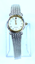 Valentino Rudy Italy D0265 Women's Quartz Watch Silver Gold Tone Roman Numerals