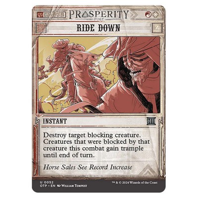 MTG Outlaws of Thunder Junction Breaking News Ride Down (Prosperity Showcase)...