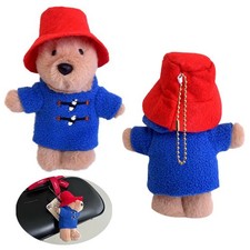 Kawaii Small Bear Plush Stuffed Doll Car Key Bag Pendant Key Ring Women Men