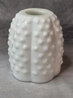 Vintage Solid White Milk Glass Hobnail Melon Fairy Lamp Shade Replacement