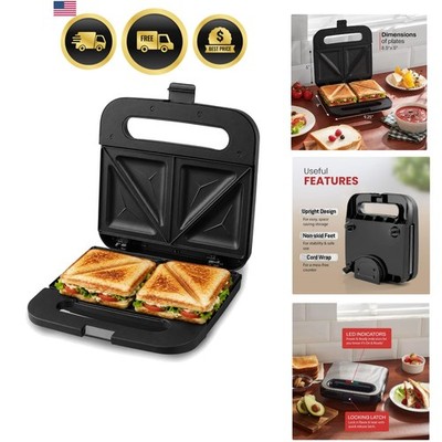 2-Slice Panini Maker, 750W, Stainless Steel | Nonstick cooking surface makes ...