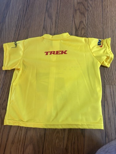Trek USPS Cycling Yellow Jersey Lance Armstrong Sz 12 Month Vintage - Picture 3 of 6