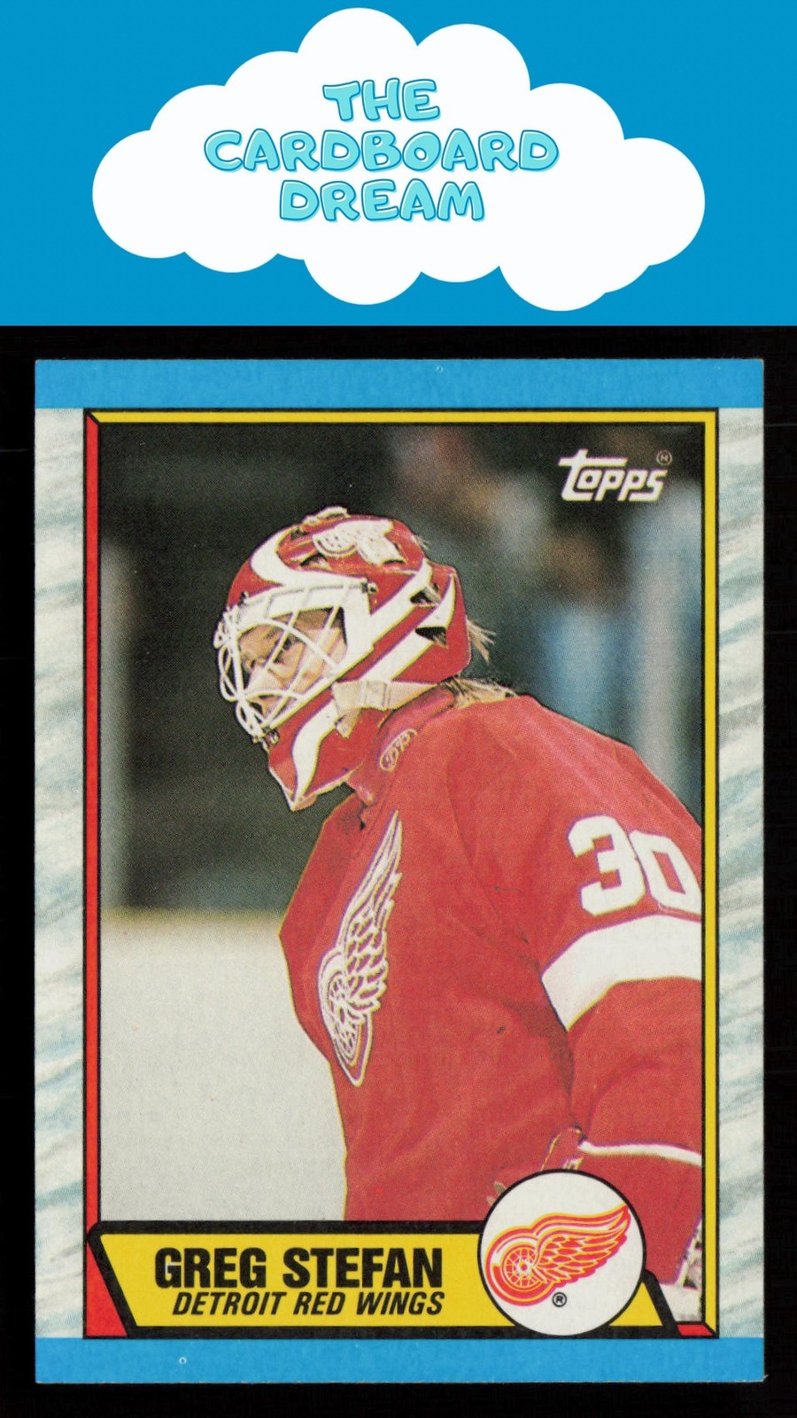 Greg Stefan 1989-90 Topps #23 Detroit Red Wings Hockey Card