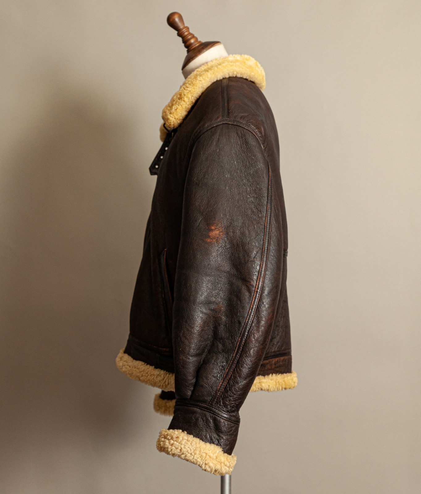 Vintage USAF G-8 Sheepskin Shearling Flying Jacket Brown | Size 48-50 image 7