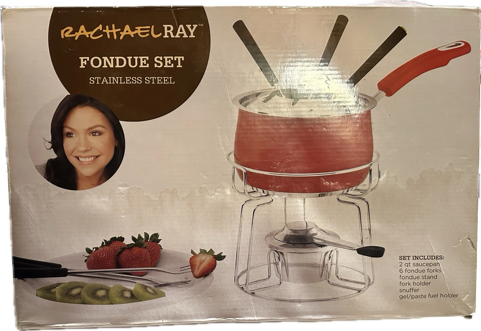 Rachael Ray 2-QT Saucepan Fondue Set- Red Color Model #77539 W/Instructions/Use
Opens in a new windo