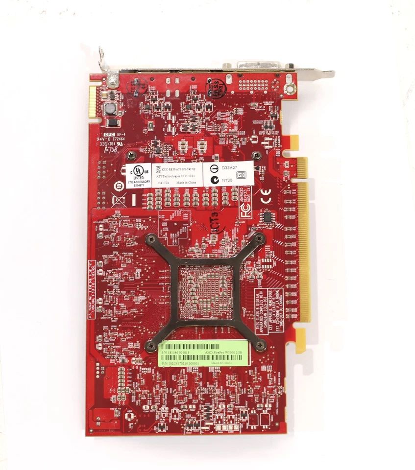 AMD FirePro W5000 2GB GDDR5 PCIe Graphics Card P/N: 102C4170210 Tested Working - Image 3 of 4