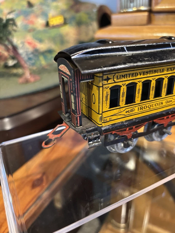 ~Rare Yellow~Ives Prewar Trains Iroquois No.51 LTD Vestibule Express 1905-1907 - Image 3 of 4