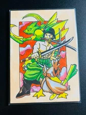 Pokemon Scyther & Farfetch'd & One Piece Roronoa Zoro 1/1 Origin Sketch Card
