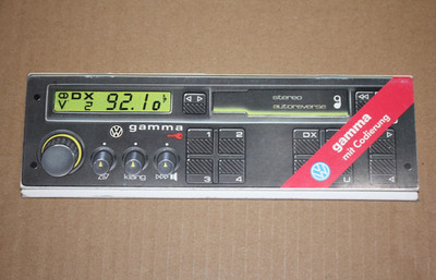 ORIGINAL VOLKSWAGEN GAMMA RADIO STEREO MANUAL BOOK LIST RADIOANLAGE 1989 GERMANY
